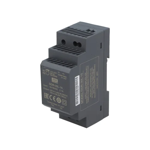 DDR-30L-15, DC/DC преобразователь, 30Вт, вход 18-75В,выход 15В/2А Mean Well